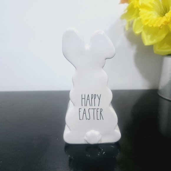 Rae Dunn Easter Bunny Figurine"HAPPY EASTER" - Picture 6 of 8
